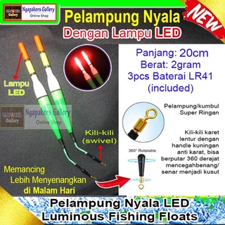 Promo Tonquu Pelampung Umpan Pancing Led Fishing Floats Bait 2 Pcs Nt-02  Diskon 5% Di Seller Bosgentongs - Tomang, Kota Jakarta Barat