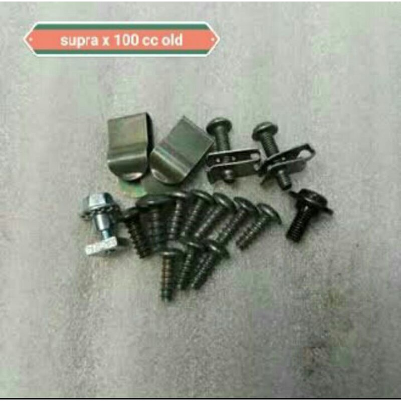 Jual Baut Set Cover Batok Pala Motor Honda Supra X Cc Fit Old Shopee Indonesia