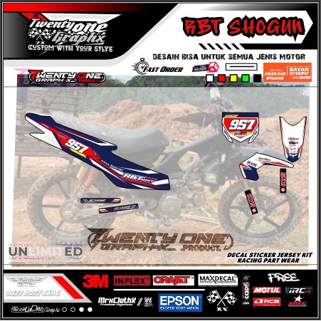 Jual rbt shogun titan rc putih smash suzuki RBT stiker kekinian⭐JUPITER ...