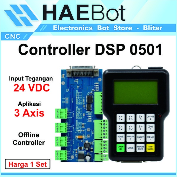 Jual [HAEBOT] DSP 0501 0501HDDC Controller Kontroler Offline CNC 3 Axis ...