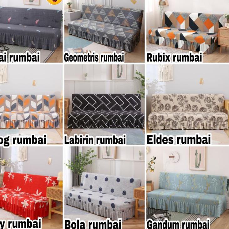 Jual Cover sofa bed INFORMA,GOTHAM,IVARO elastis Sarung RUMBAI penutup ...