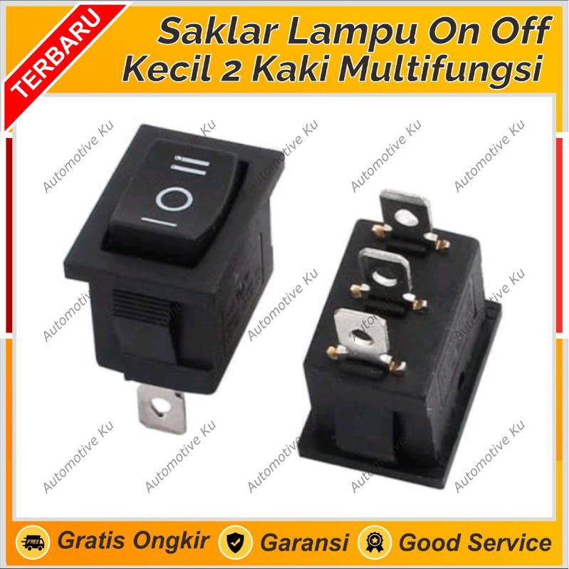Jual SAKLAR SWITCH ON OFF ON HITAM 2 & 3 PIN TANAM MINI KOTAK MOBIL ...