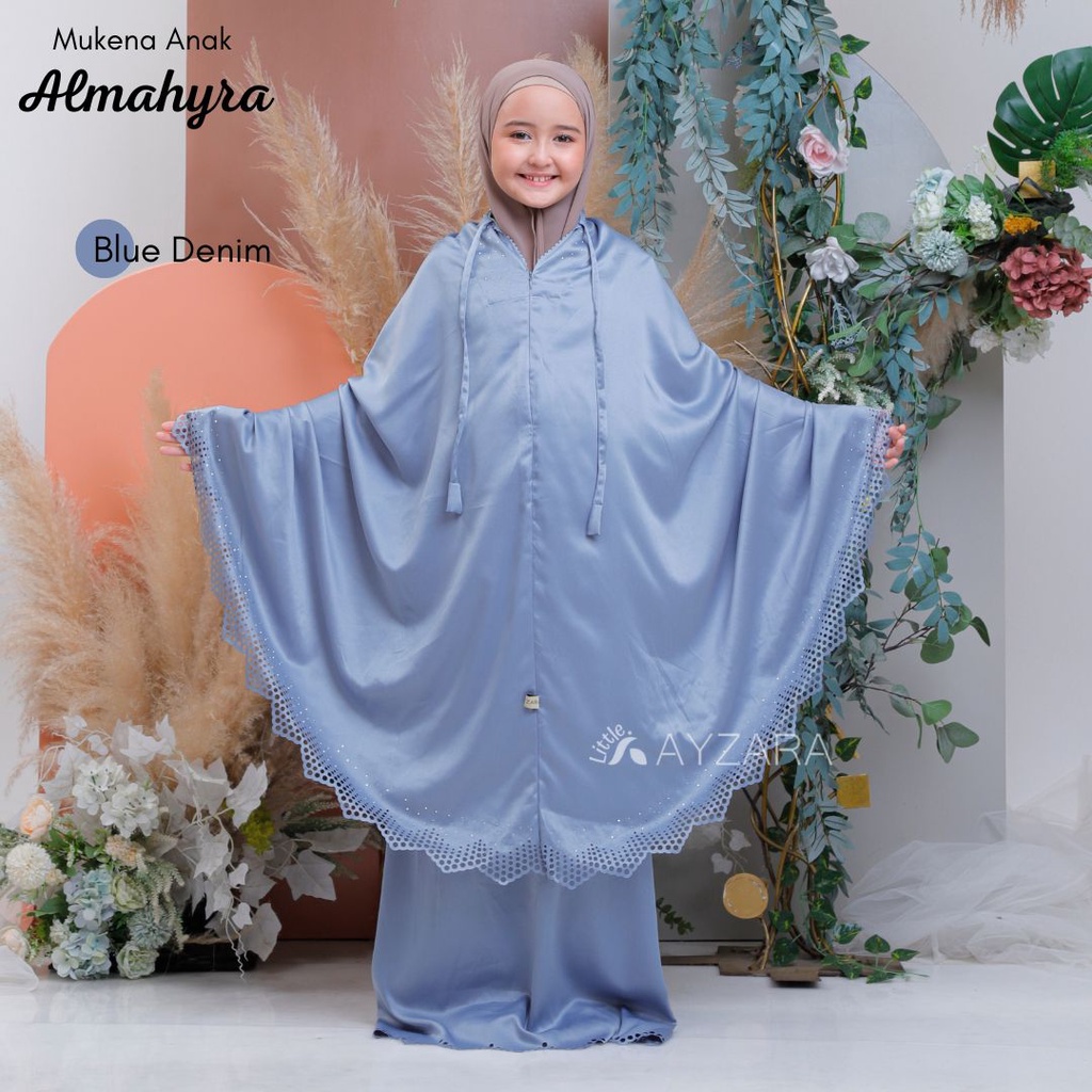 Jual Ayzara - Mukena Anak Almahyra Lasercut Sutra Velvet Daily 2In1 ...