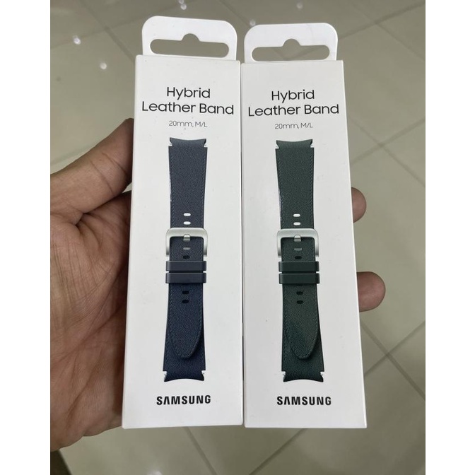 Jual Samsung Strap Hybrid Leather Band 20mm for Galaxy Watch 3/4/5 Original Shopee Indonesia