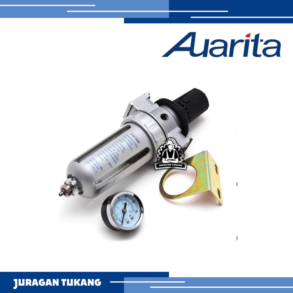 Jual AFR-80 Single Air Filter Regulator Spray Gun AUROPRO Kompresor 1/4 ...