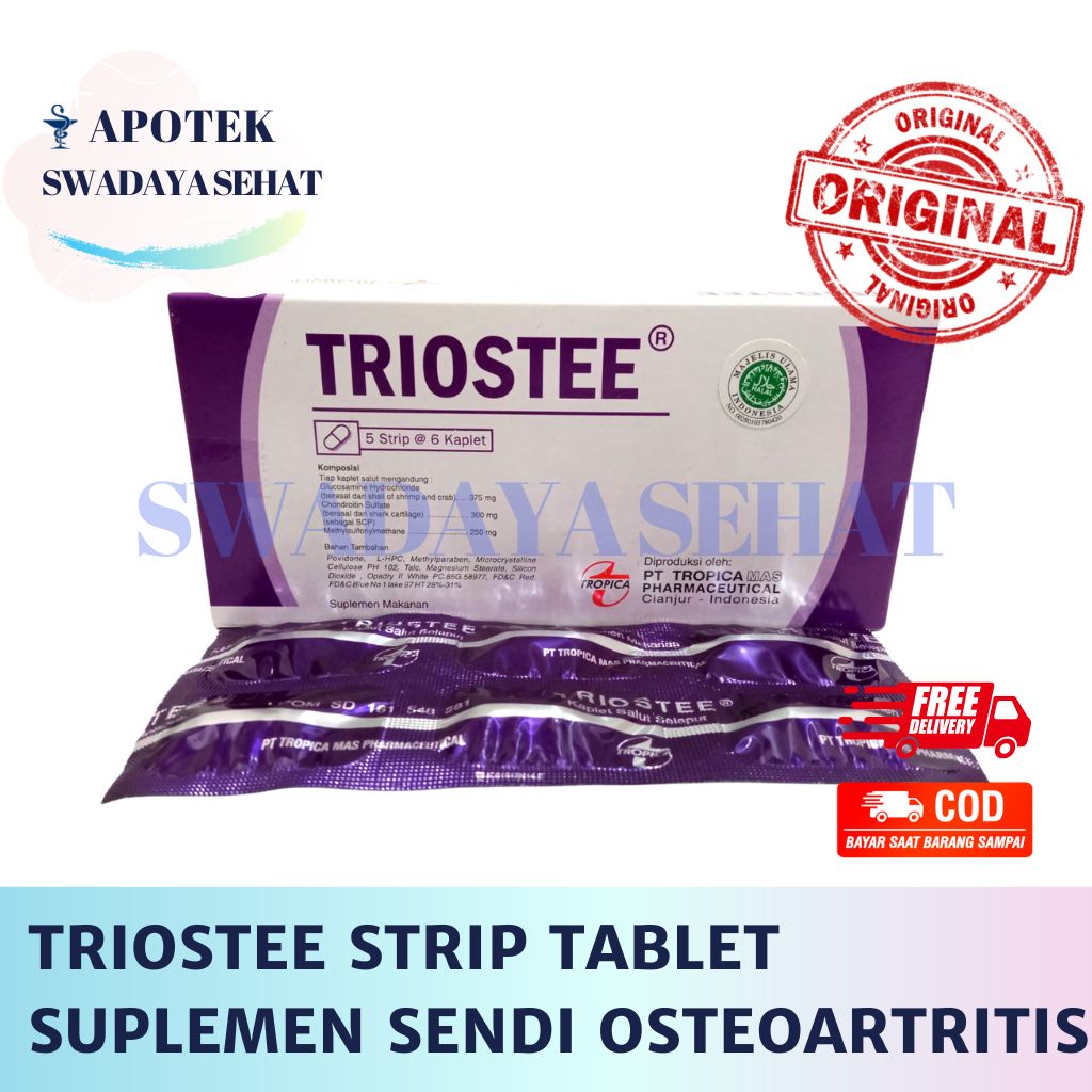 Jual TRIOSTEE STRIP TABLET Suplemen Sendi Osteoarthritis Multivitamin
