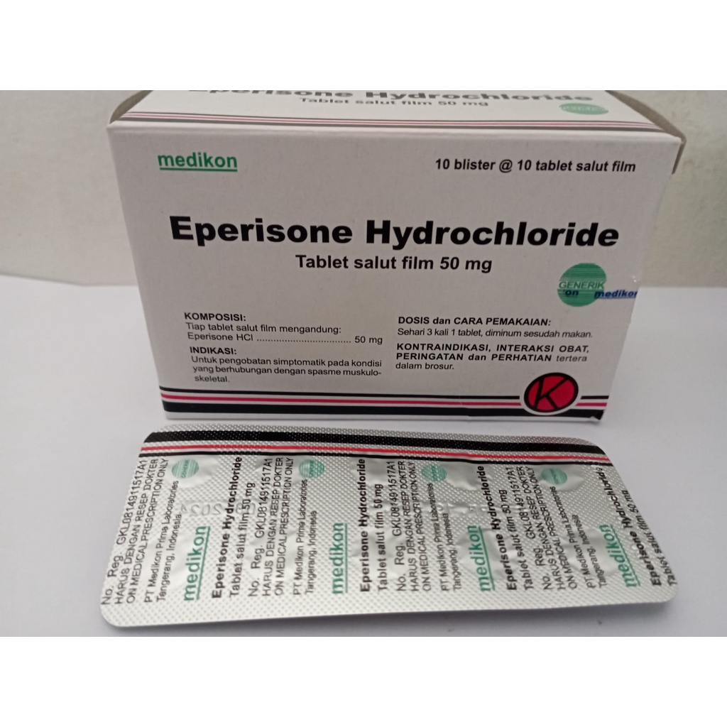 Jual Eperisone 50 mg 1 STRIP 10 TABLET | Shopee Indonesia