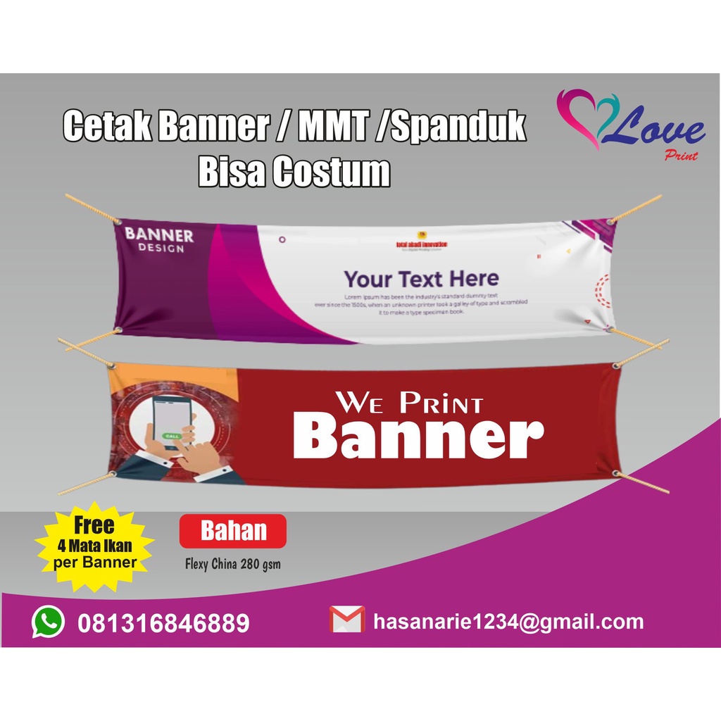 Jual Cetak Spanduk Banner Murah | Shopee Indonesia