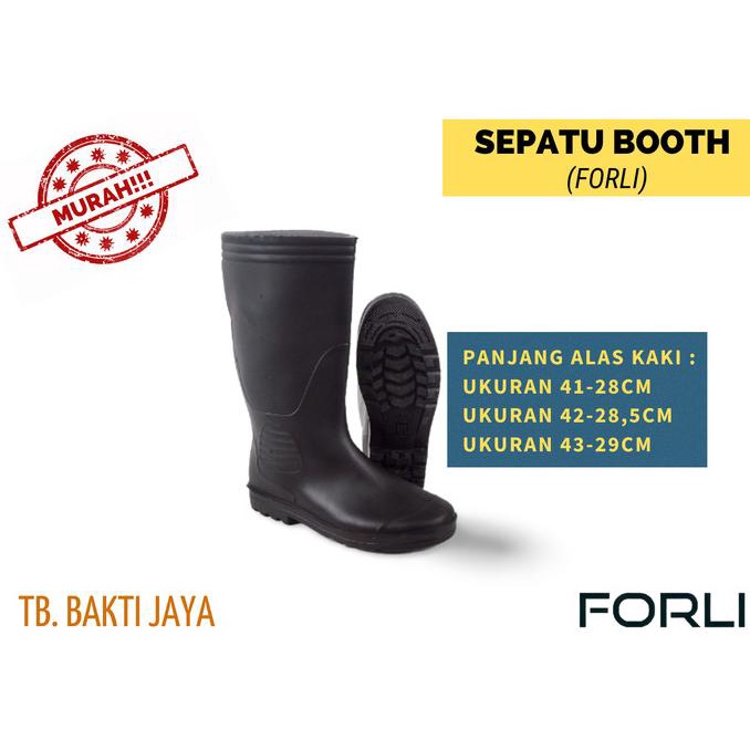 Jual A1 SEPATU BOOTH KARET/SAFETY/BOOTH TINGGI/COR/KEBUN/TAMAN/FORLI # ...
