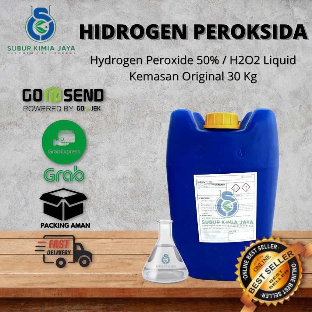 Jual Hidrogen Peroksida 50 Hydrogen Peroxide H2o2 30 Kg Khusus Kurir