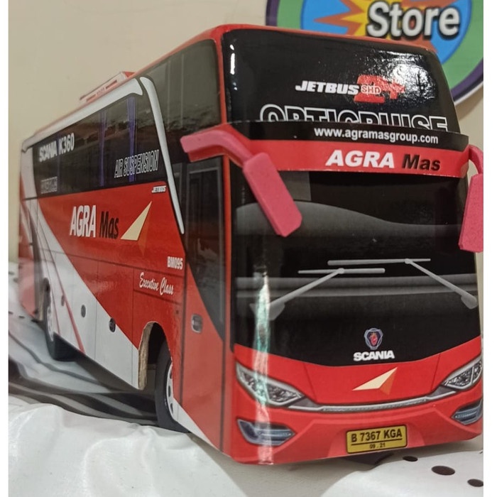 Jual Miniatur Bus Bis Mainan Bus Bis Shd Agra Mas Shopee Indonesia