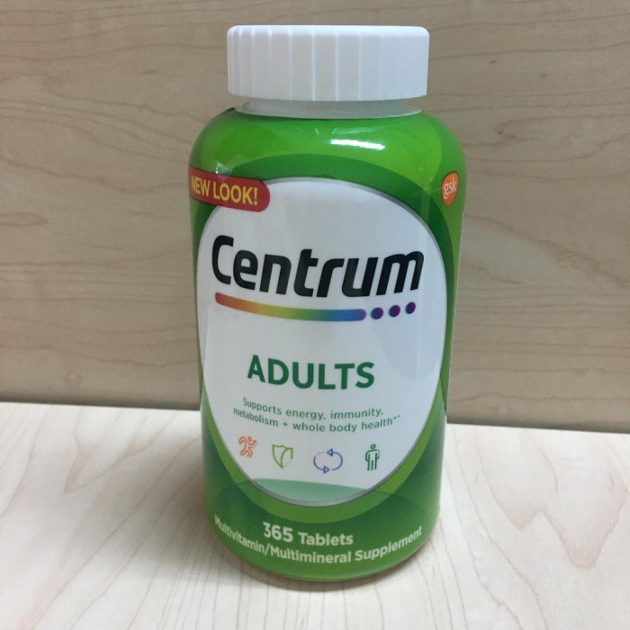Jual CENTRUM Adults MULTIVITAMIN/MULTIMINERAL Supplement (365 Tablets