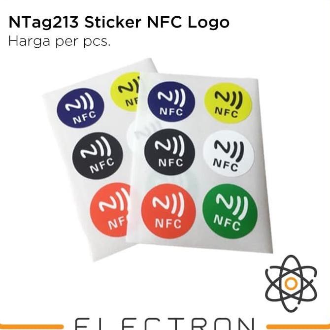 Jual NTag213 Sticker NFC Logo RFID 13.56Mhz Tag Label ISO14443A Stiker ...