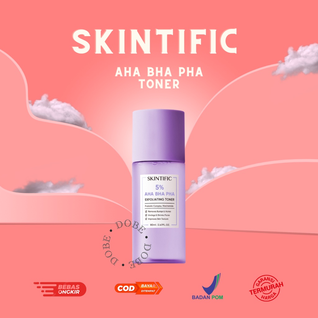 Jual SKINTIFIC 5% Aha Bha Pha Exfoliating Toner 80ml | Shopee Indonesia