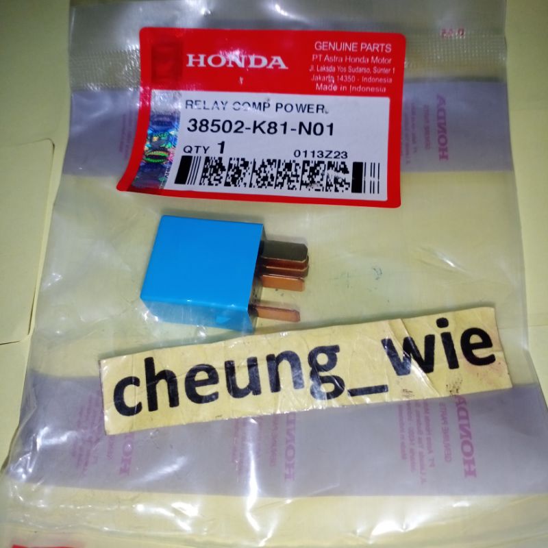 Jual 38502K81N01 RELAY kaki 5 beat esp/Scoopy esp/CB150r led/Genio ori