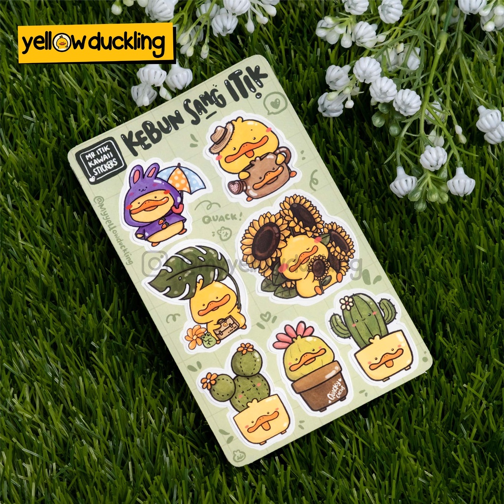 Jual STICKERS - KEBUN SANG ITIK EDITION STICKER SET - STIKER ITIK ...