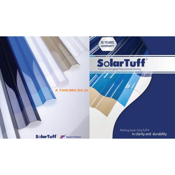Jual SolarTuff - Atap transparan Gelombang Roma dan Greca | Shopee ...