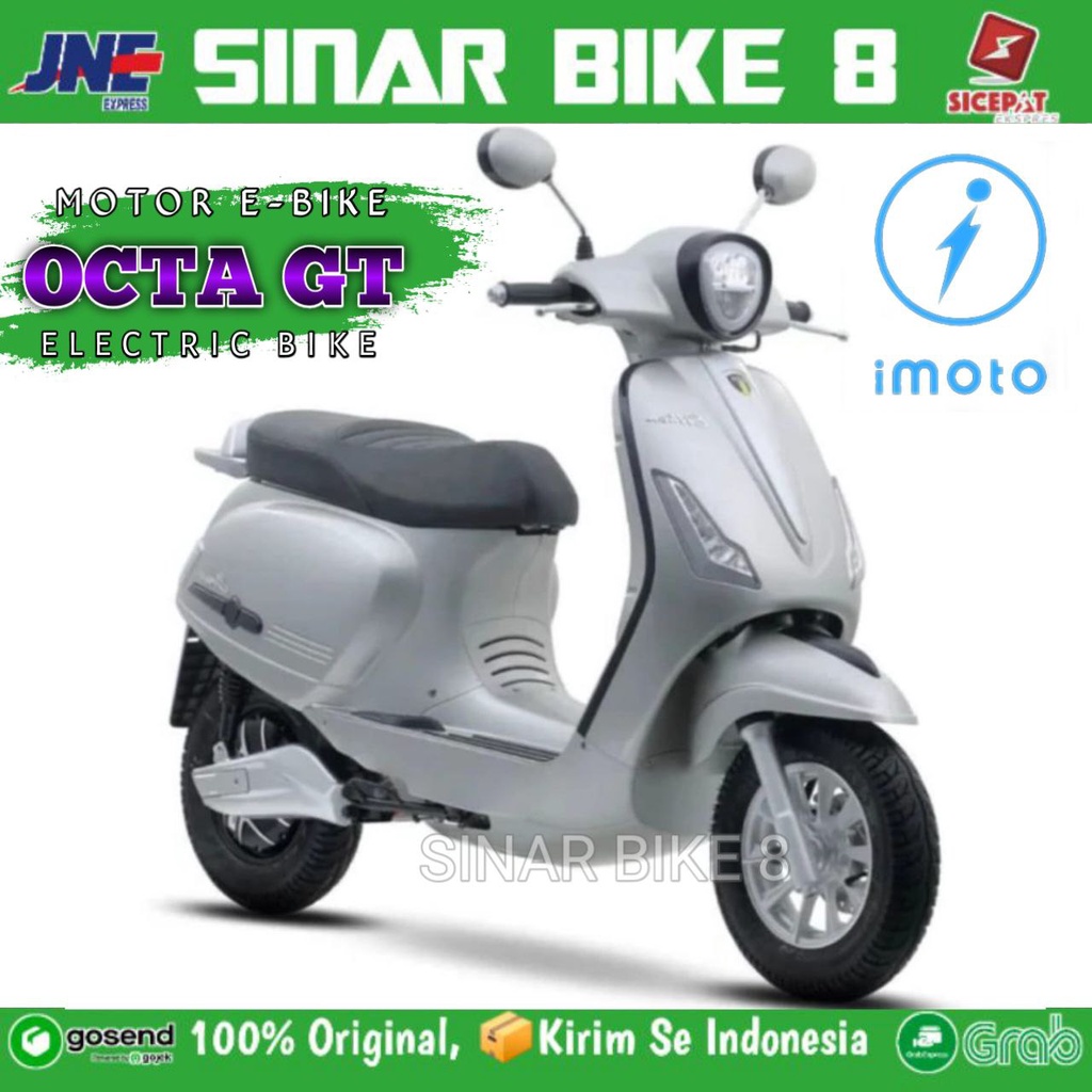 Jual Sepeda Motor Listrik OCTA GT NEW E-BIKE Baterai Lithium Sudah OTR ...