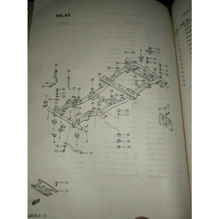 Jual Karet Body Mounting Chasis Set Suzuki Jimny Katana Kualitas Ok