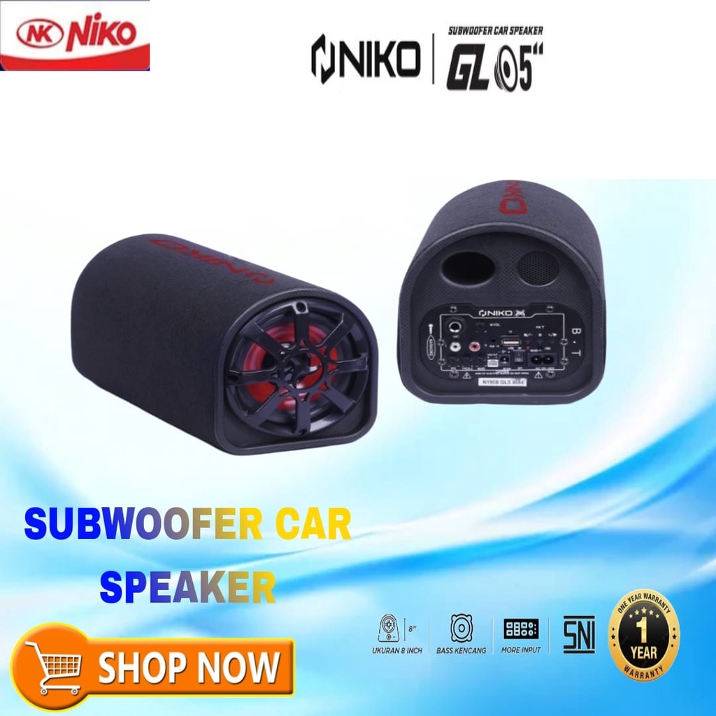 Jual GL5. NIKO GL 5 /subwoofer Car Speaker 5 inch 30 Watt - Speaker ...