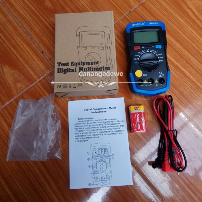 Jual HOLDPEAK DM6013L CAPASITOR TESTER ALAT UKUR KAPASITOR ELCO CAPACITANCE Shopee Indonesia