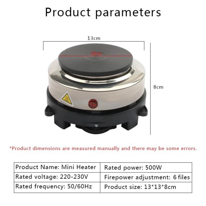 Jual Kompor Listrik Pemanas Kopi Air Minuman Mini Heater Stove Pot 500W ...