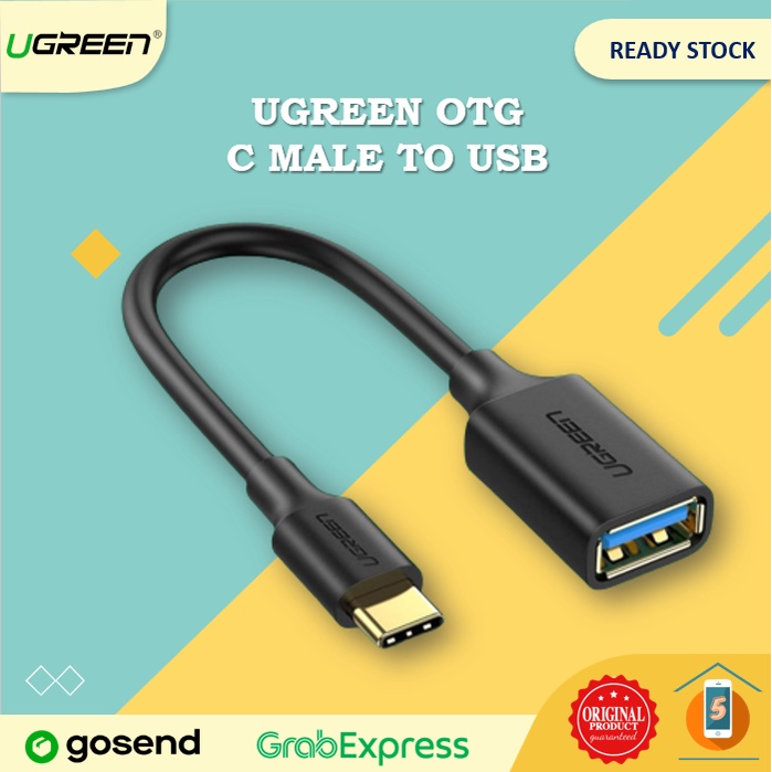 Jual Ugreen Kabel Otg Converter Adapter Type C Male To Usb Female Shopee Indonesia