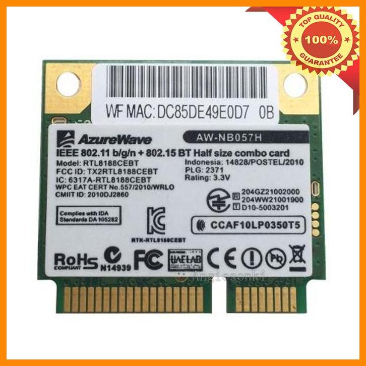 Jual (ASCL) Wlan Wifi Laptop Network Card Realtek RTL8188CEBT WiFi + BT ...
