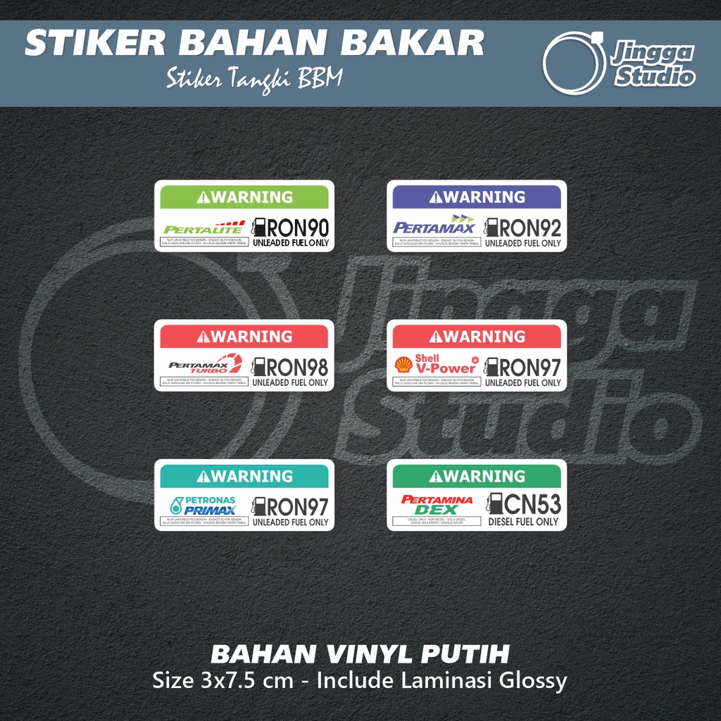 Jual Stiker Tangki Bahan Bakar Putih Shopee Indonesia