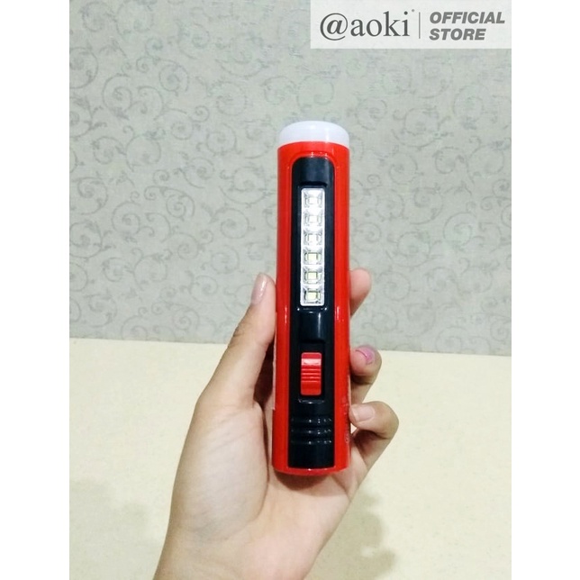 Jual AOKI Senter tangan led 8w multifungsi torch led | Shopee Indonesia
