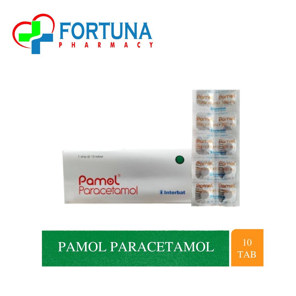 Jual Pamol Mg Tablet Paracetamol Strip Isi Tablet Shopee Indonesia