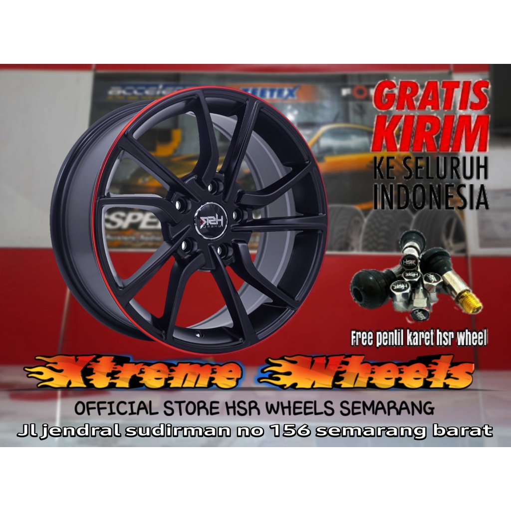 Jual velg racing mobil ertiga terios ring 16 velg hsr wheel misato r16 ...