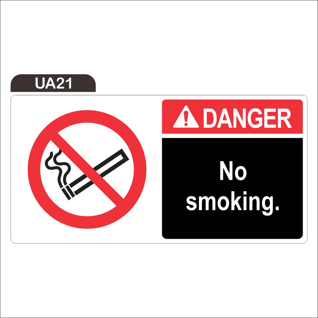 Jual RAMBU DANGER NO SMOKING STICKER ONLY Shopee Indonesia