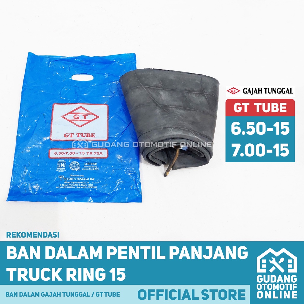 Jual Ban Dalam Truk GT Gajah Tunggal Ring 15 Pentil Cop Panjang Pendek ...