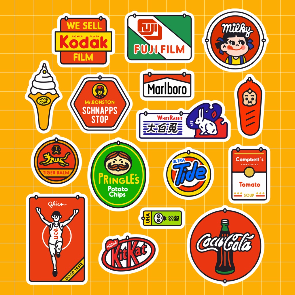Jual Stiker Kodak Aesthetic Kartun Lucu Sticker Waterproof Tumblr