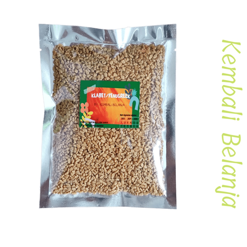 Jual Biji Klabet Kelabet Fenugreek 250 Gram Shopee Indonesia