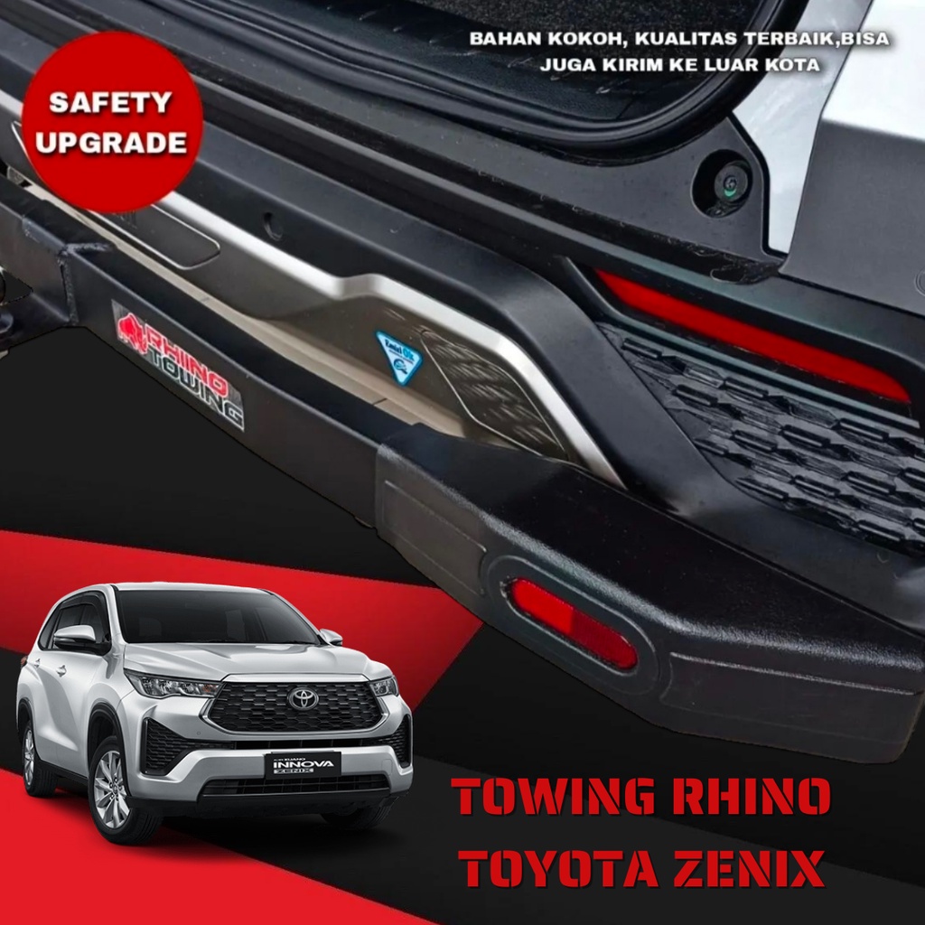 Jual Towing Tanduk Bumper Belakang Rhino Mobil Innova Zenix 2023