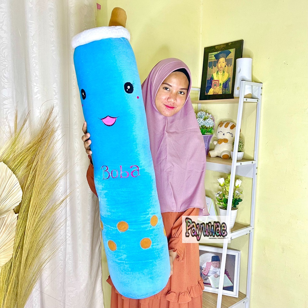 Jual Guling XL Boneka Boba Size Jumbo Besar Tinggi 95cm Kain halus ...