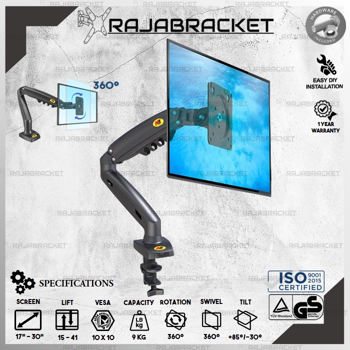 Jual Bracket Monitor 17 19 22 24 27 30 Inch, Bracket Monitor Meja 17 ...