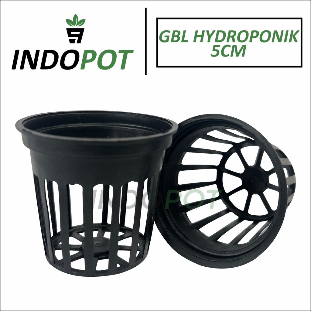 Pot GNP Hydroponik 5cm Hitam Netpot Kualitas Terbaik - GNPH5