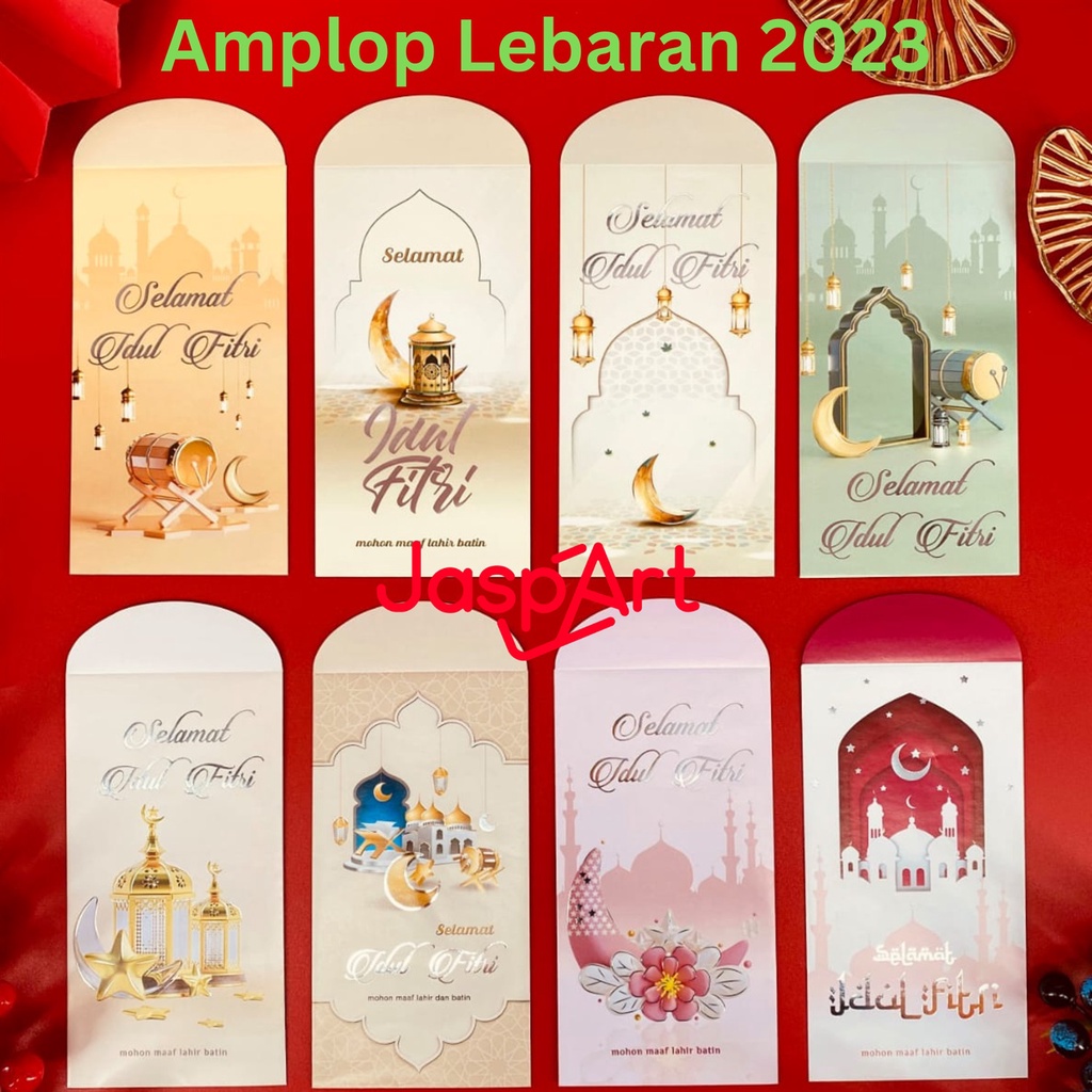 Amplop Lebaran Hari Raya Idul Fitri 2026 Jumbo Panjang Kotak Mika Isi 50 30 Premium 4