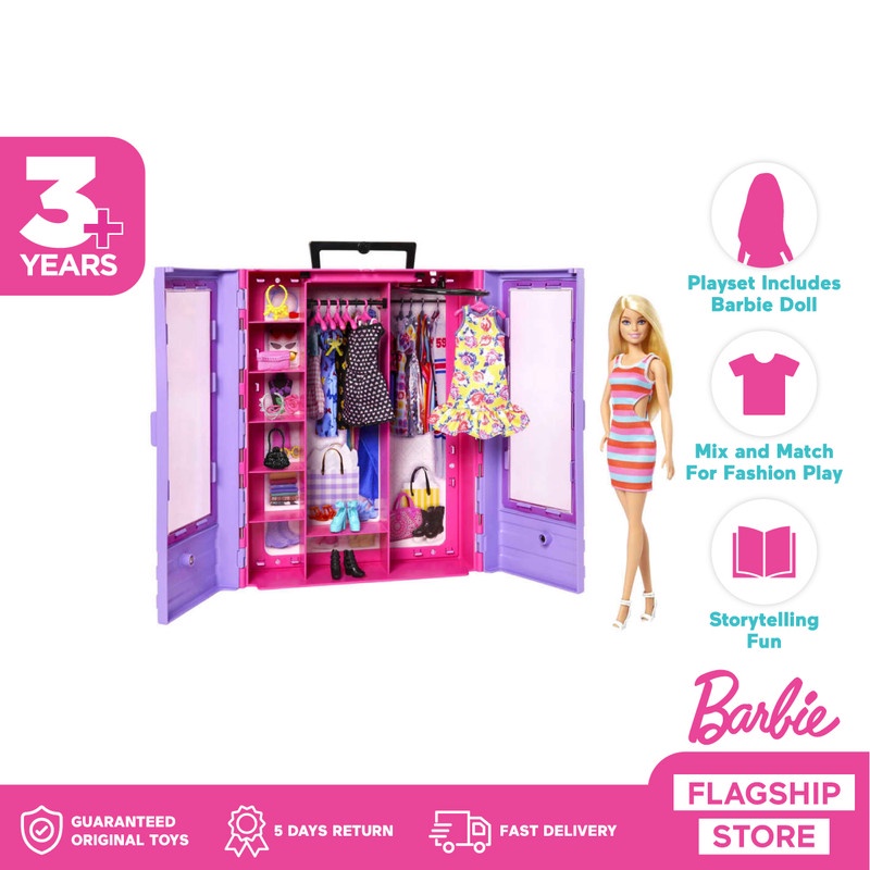 Jual Barbie Fashionistas Ultimate Closet With Doll And Accessory ...