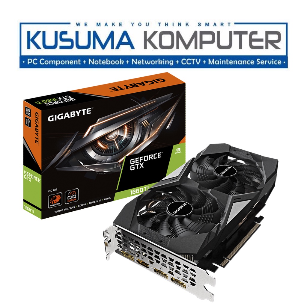 Jual Gigabyte GTX 1660 Ti OC 6GB GDDR6 GV-N166TOC-6GD | Shopee Indonesia