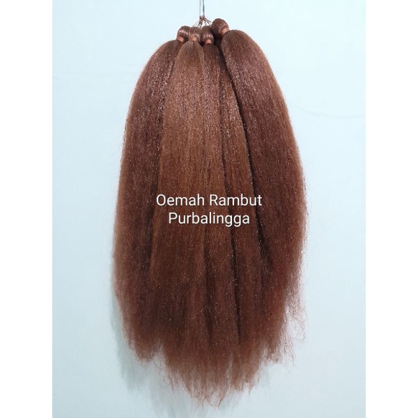 Jual Rambut Sintetis Coklat Rambut Cemara Rambut Sambung Exstension 80 ...