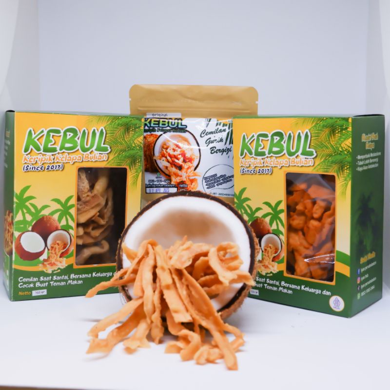Jual KEBUL ( keripik kelapa bulian) kotak 150g | Shopee Indonesia