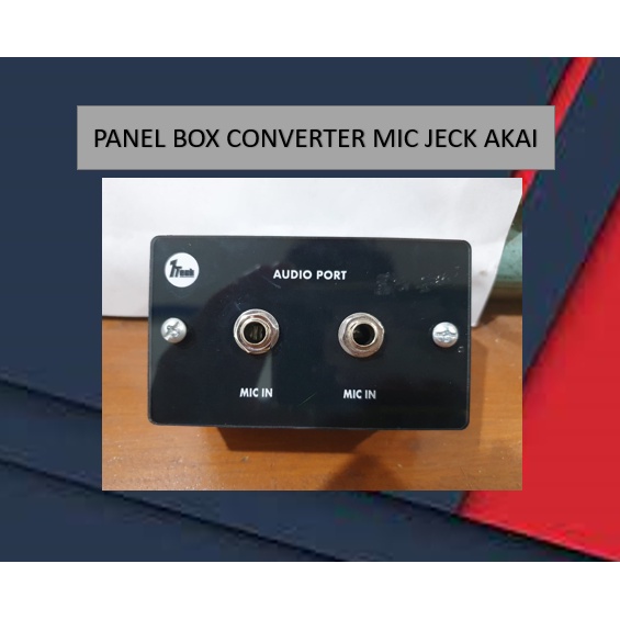Jual PANEL CONVERTER BOX MIC TANAM TEMBOK PAKAI JECK AKAI COWOK TO AKAI ...