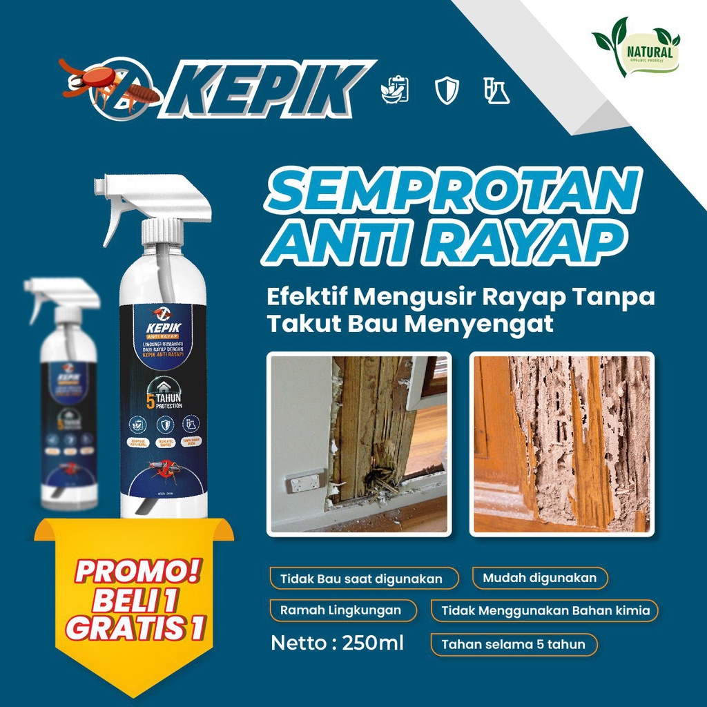 Jual Kepik Anti Rayap Obat Anti Rayap Spray Tanpa Bau Racoon Anti Rayap
