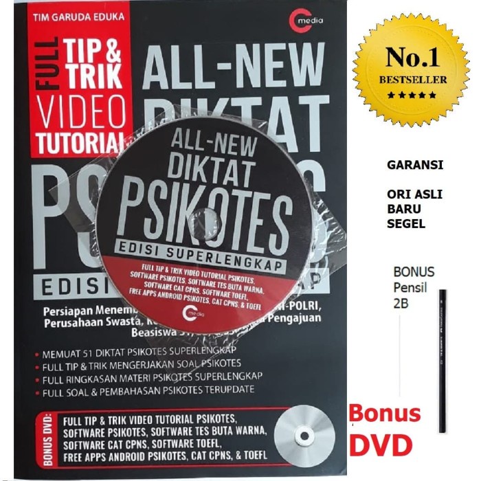 Jual Buku All New Diktat Psikotes Super Lengkap Dvd Psikotest