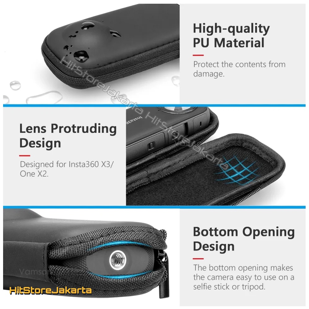 Jual Mini Portable Case For Insta360 X3 Semi Open Bag Tas Insta360 ONE ...
