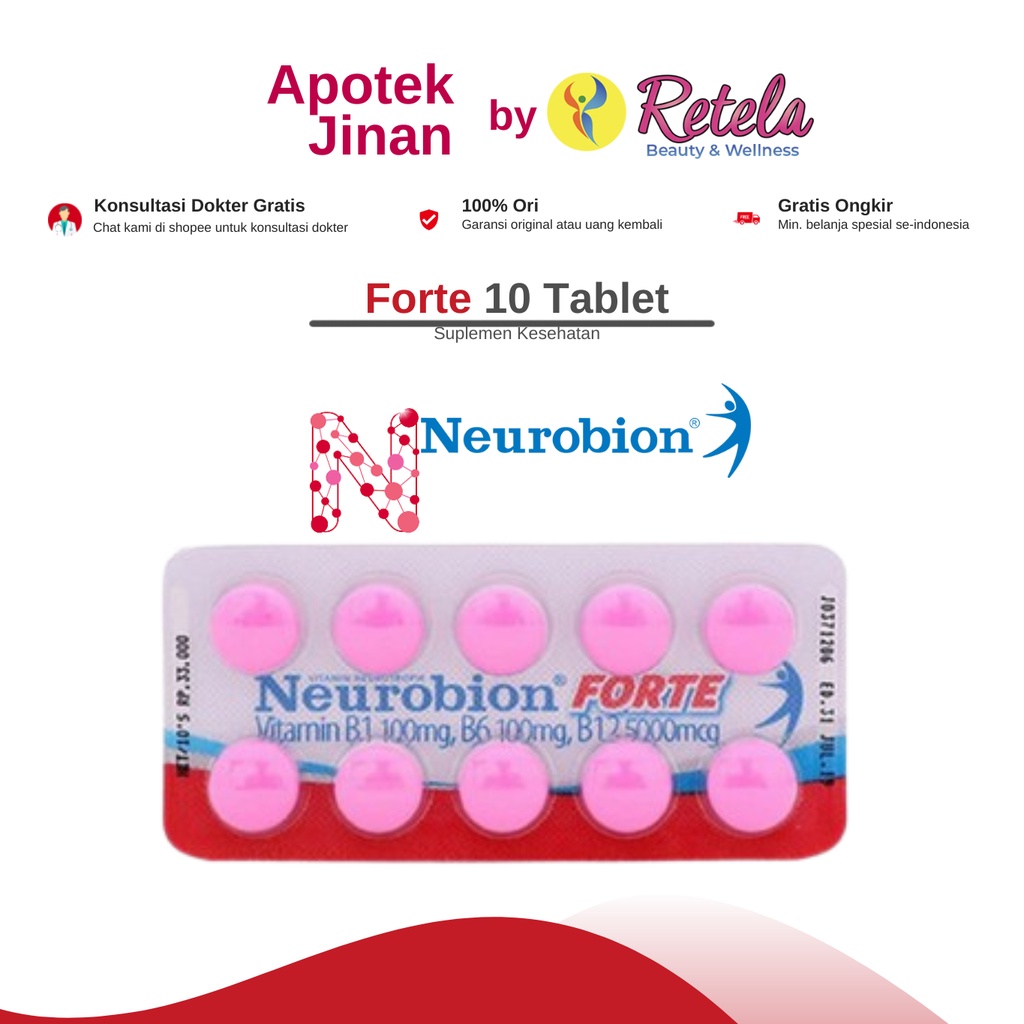 Jual NEUROBION FORTE STRIP ISI 10 TABLET | Shopee Indonesia